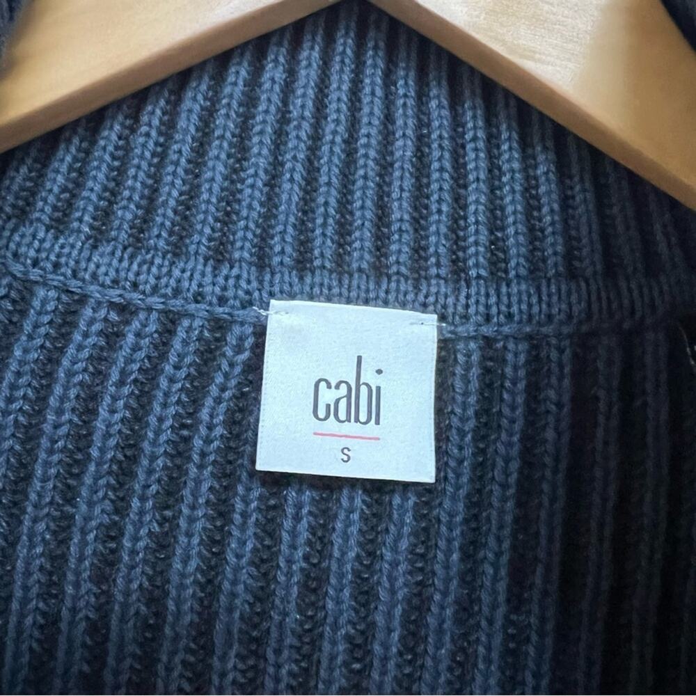 Cabi Pursuit Cardigan Lady Jacket Navy Blue Knit Sweater Small #3523 - Picture 8 of 11